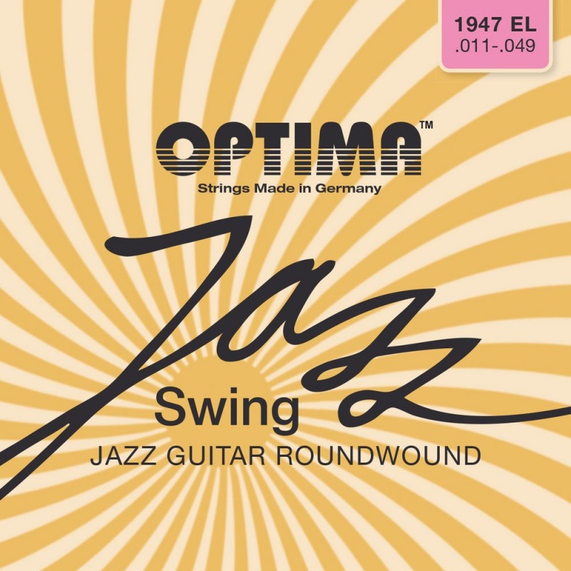 Optima 7166617 Gitara elektryczna struny Seria Jazz Swing Round Wound
